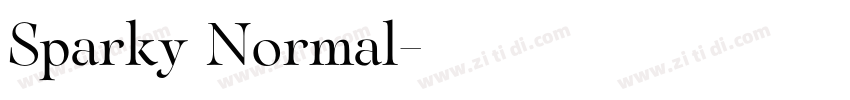 Sparky Normal字体转换 Sparky Normal字体转换